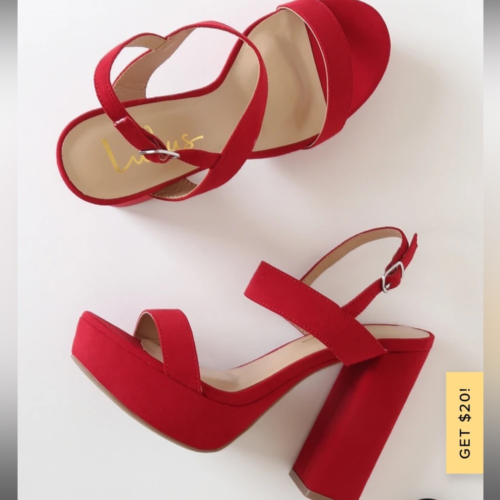 Red Lulu’s heels.